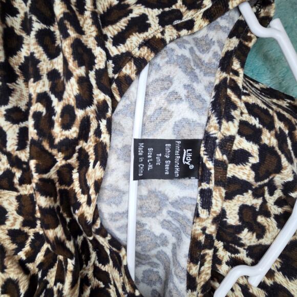 Leopard Print Women's Tunic - Picture 4 of 4